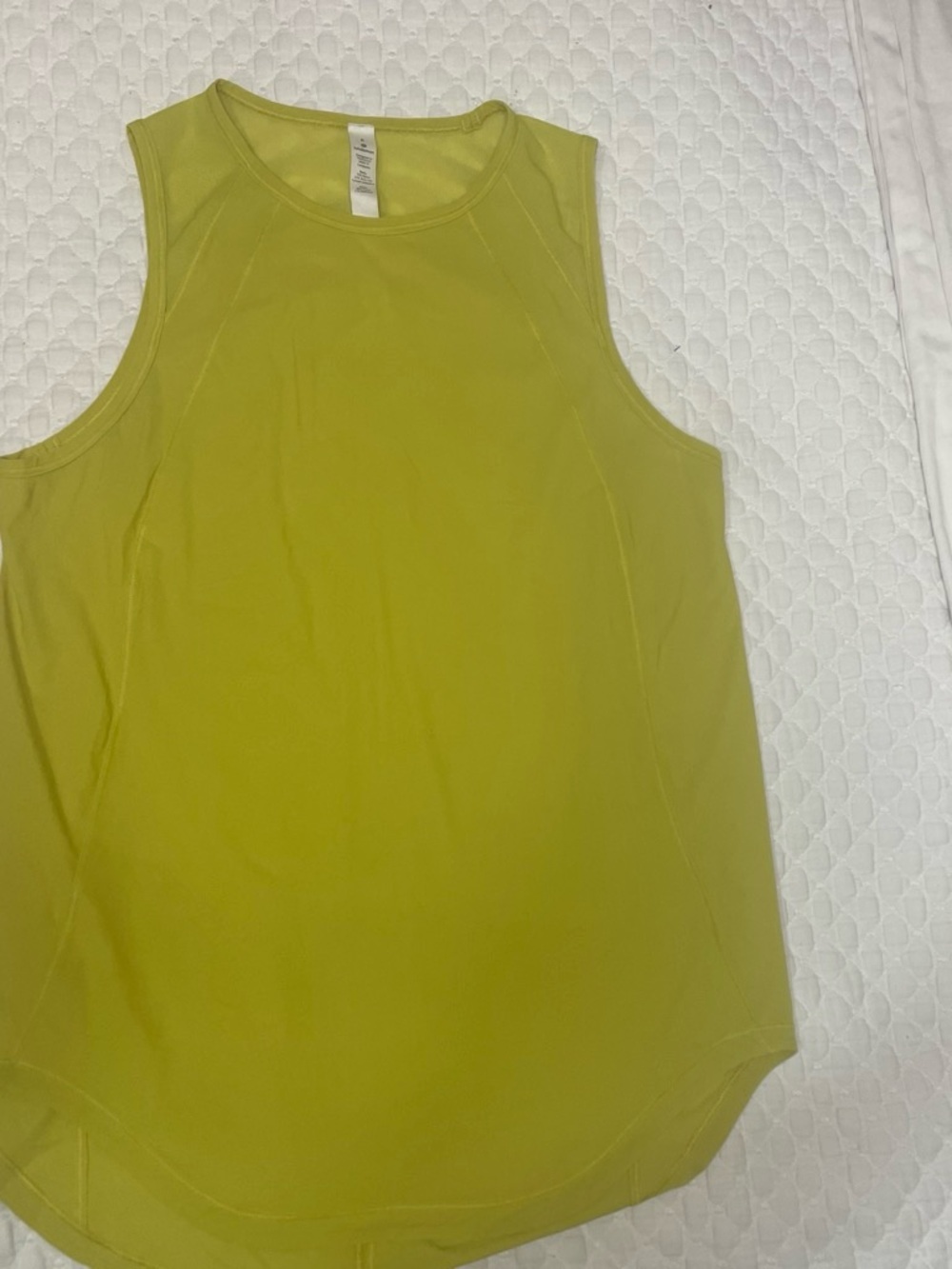 lululemon athletica Lime Green Sleeveless Performance Tank